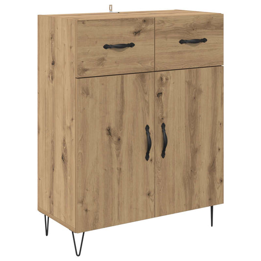vidaXL Πλαϊνό γραφείο με συρτάρι Artisan Oak 69,5 x 34 x 90 εκ.