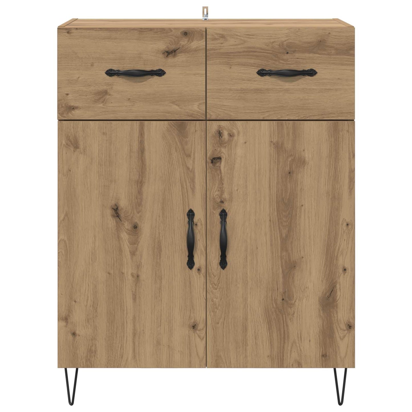 vidaXL Πλαϊνό γραφείο με συρτάρι Artisan Oak 69,5 x 34 x 90 εκ.