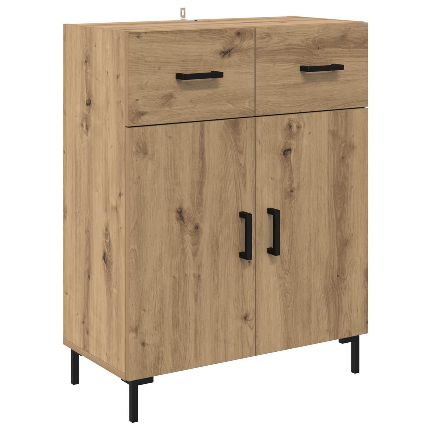 vidaXL Πλαϊνό γραφείο με συρτάρι Artisan Oak 69,5 x 34 x 90 εκ.