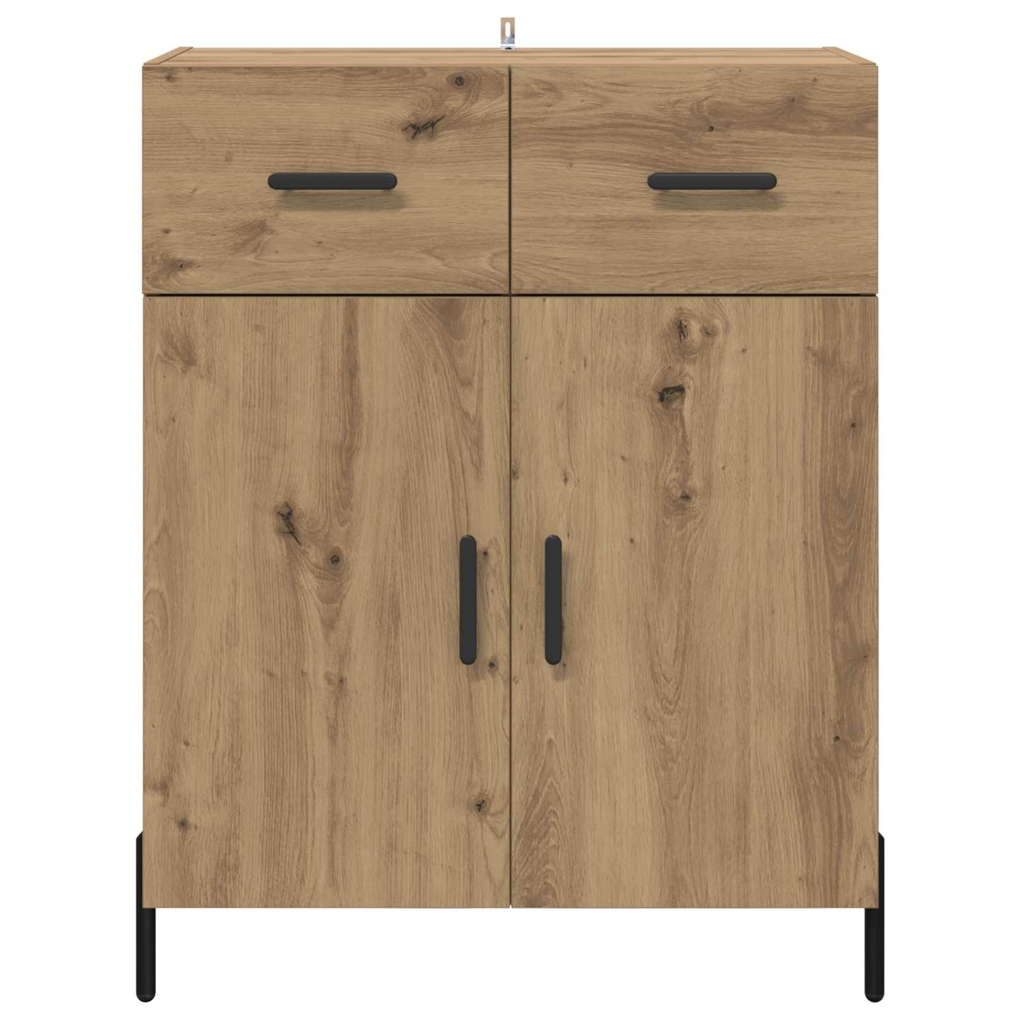 vidaXL Πλαϊνό γραφείο με συρτάρι Artisan Oak 69,5 x 34 x 90 εκ.