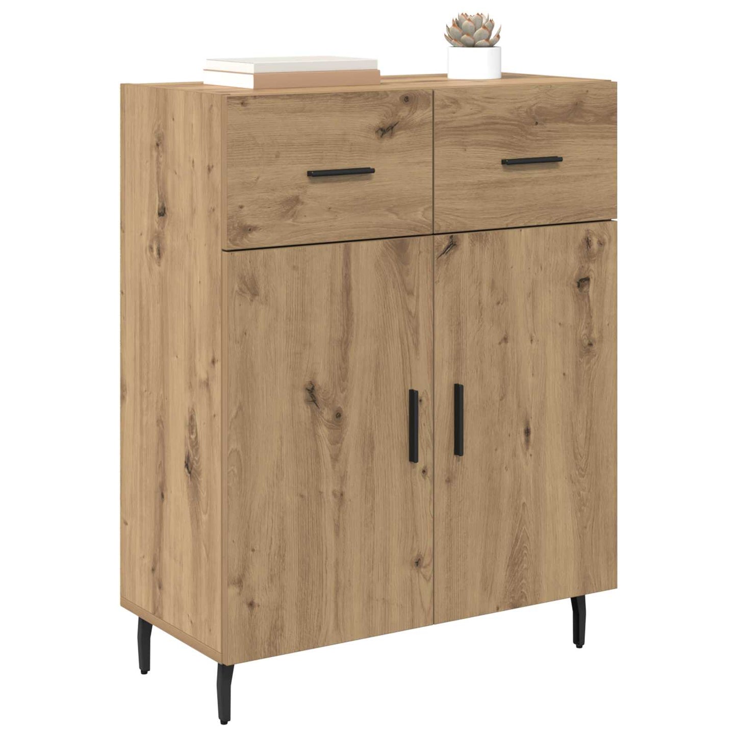 vidaXL Πλαϊνό γραφείο με συρτάρι Artisan Oak 69,5 x 34 x 90 εκ.