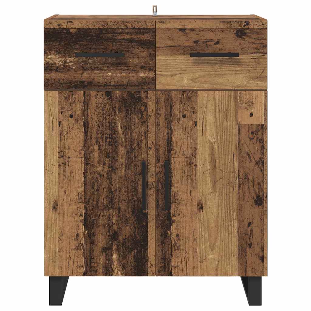 vidaXL Πλαϊνό γραφείο Παλιό Ξύλο 69,5 x 34 x 90 εκ. Επεξεργασμένο ξύλο