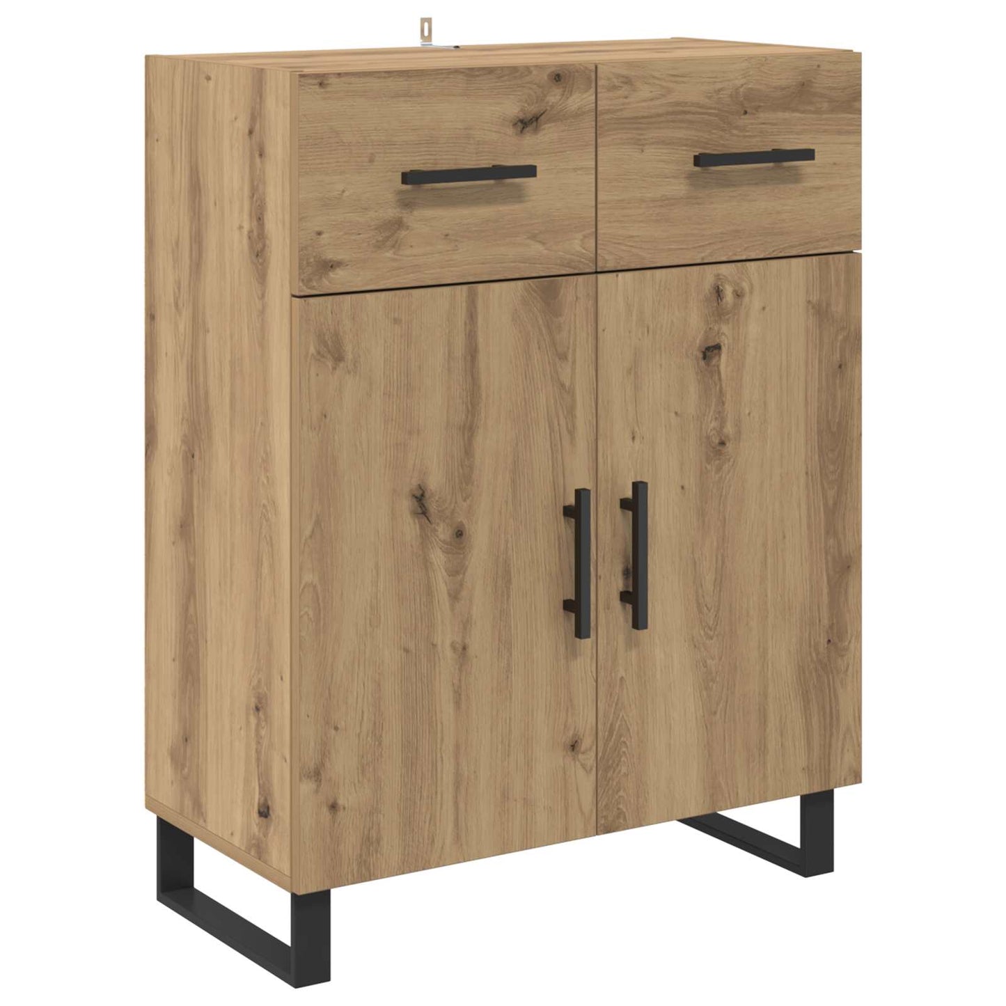 vidaXL Πλαϊνό γραφείο με συρτάρι Artisan Oak 69,5 x 34 x 90 εκ.
