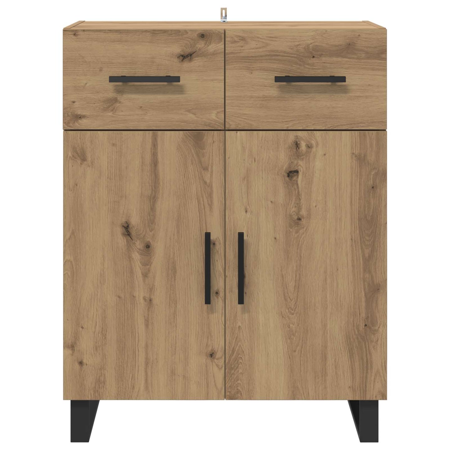 vidaXL Πλαϊνό γραφείο με συρτάρι Artisan Oak 69,5 x 34 x 90 εκ.
