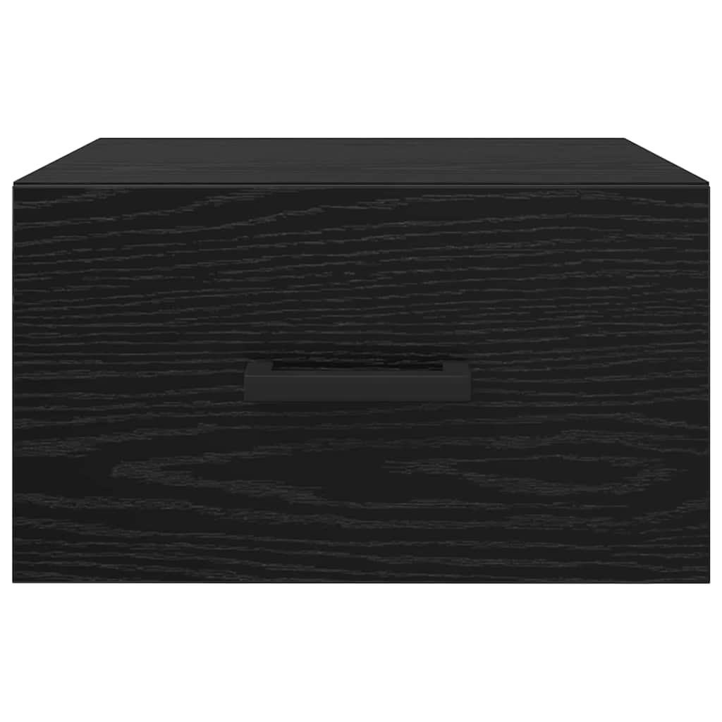 vidaXL Κομοδίνο 2 pcs Μαύρη δρυς 35 x 35 x 20 εκ Επεξεργασμένο ξύλο