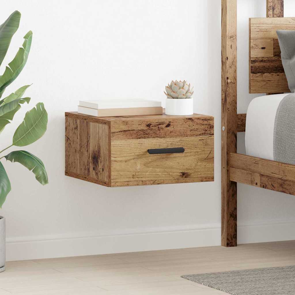 vidaXL Κομοδίνο 35 x 35 x 20 εκ Επεξεργασμένο Ξύλο Παλιό ξύλο