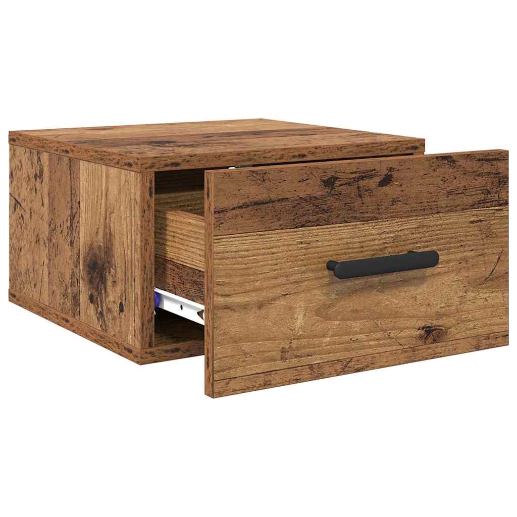 vidaXL Κομοδίνο 2 τμχ. 35 x 35 x 20 εκ Επεξεργασμένο Ξύλο Παλιό ξύλο