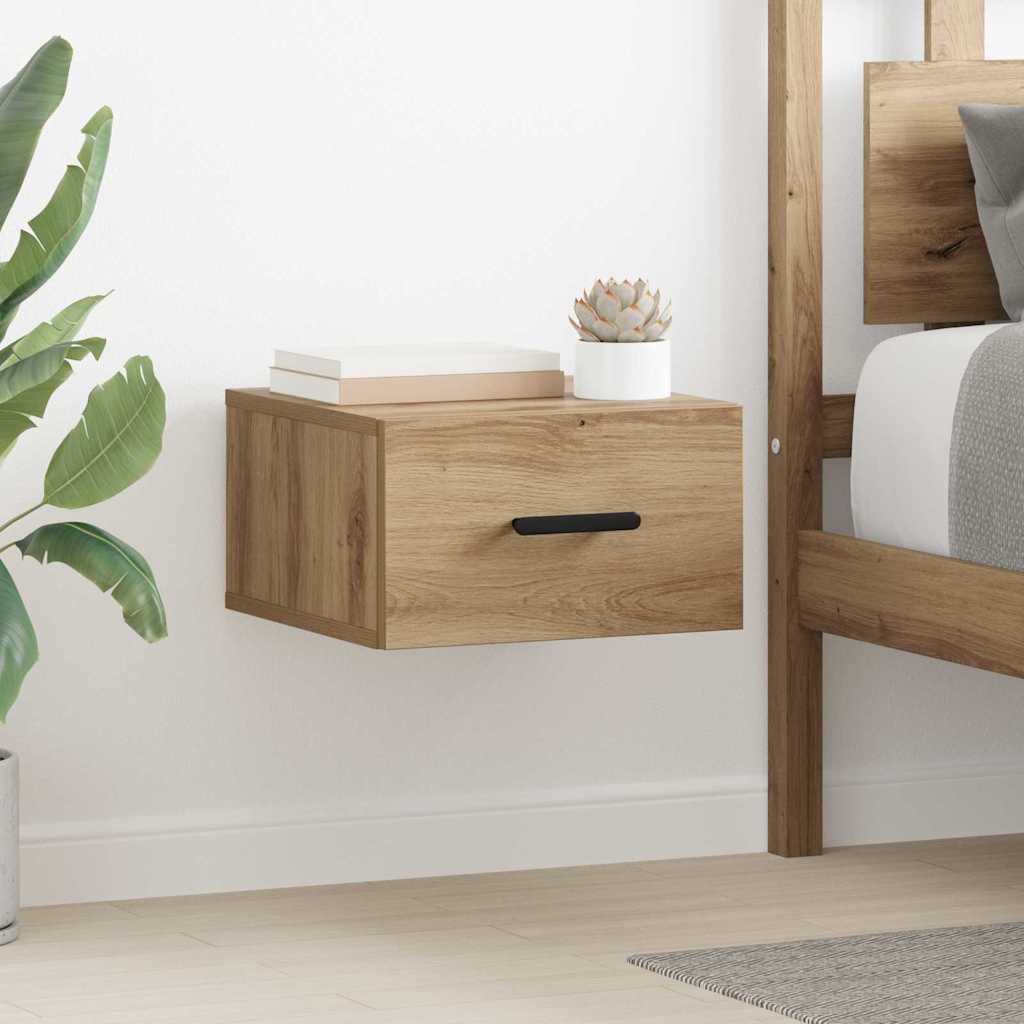 vidaXL Κομοδίνο 35 x 35 x 20 εκ Επεξεργασμένο Ξύλο Artisan Oak