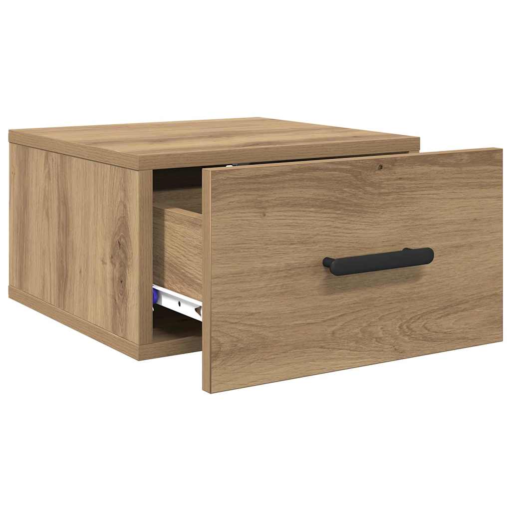 vidaXL Κομοδίνο 35 x 35 x 20 εκ Επεξεργασμένο Ξύλο Artisan Oak