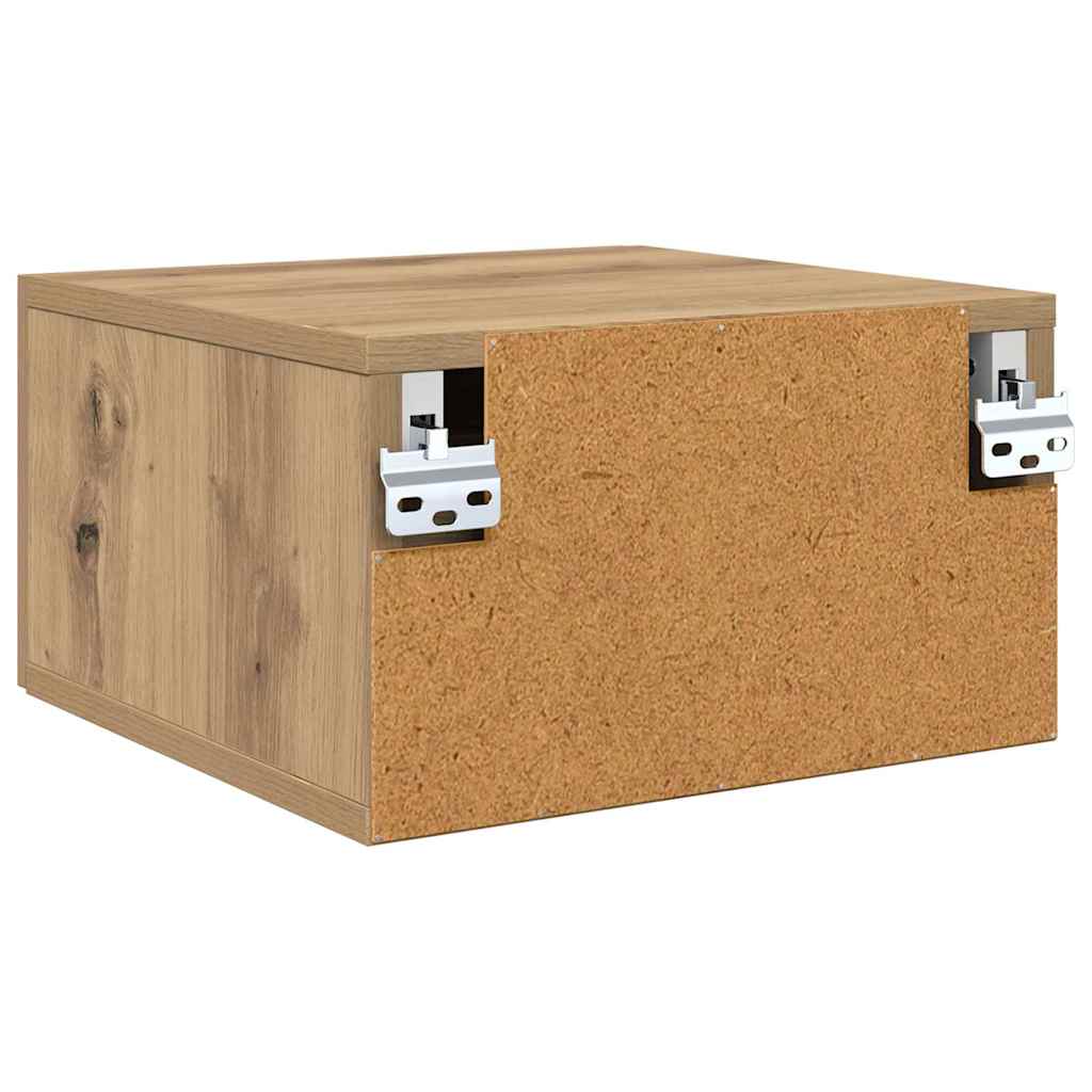 vidaXL Κομοδίνο 35 x 35 x 20 εκ Επεξεργασμένο Ξύλο Artisan Oak