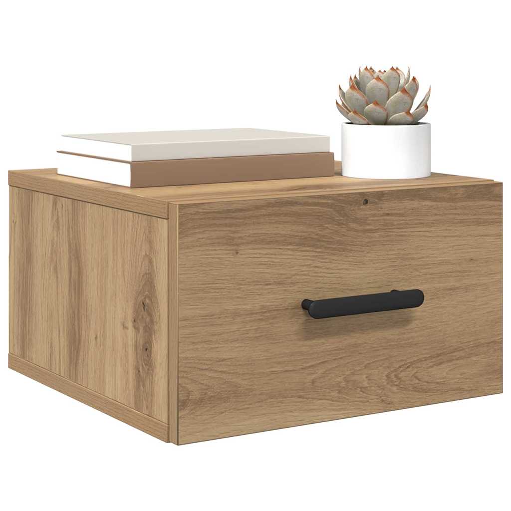 vidaXL Κομοδίνο 35 x 35 x 20 εκ Επεξεργασμένο Ξύλο Artisan Oak