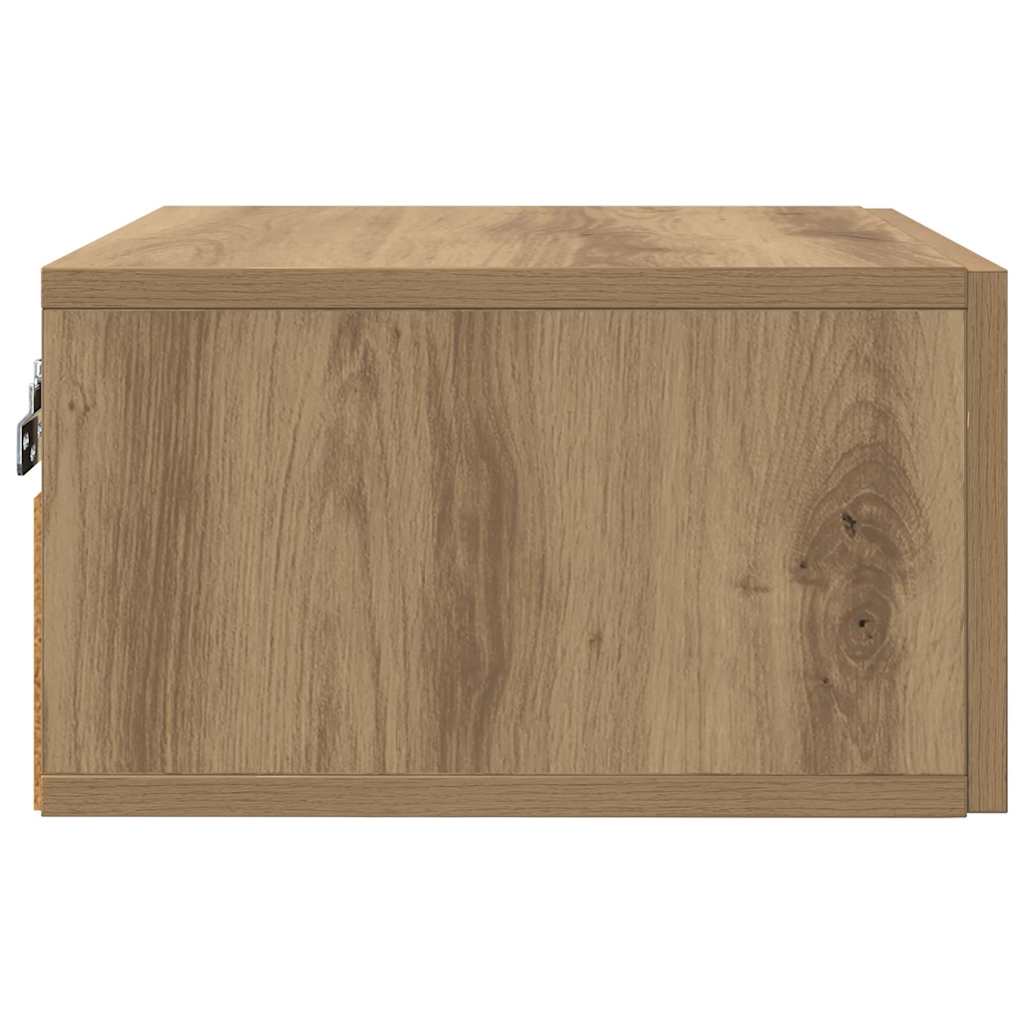 vidaXL Κομοδίνο 2 τμχ. 35 x 35 x 20 εκ Επεξεργασμένο Ξύλο Artisan Oak