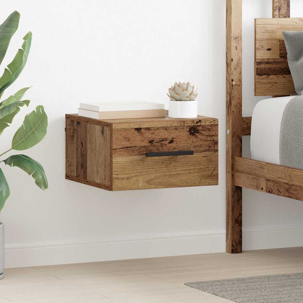 vidaXL Κομοδίνο 35 x 35 x 20 εκ Επεξεργασμένο Ξύλο Παλαιό ξύλο