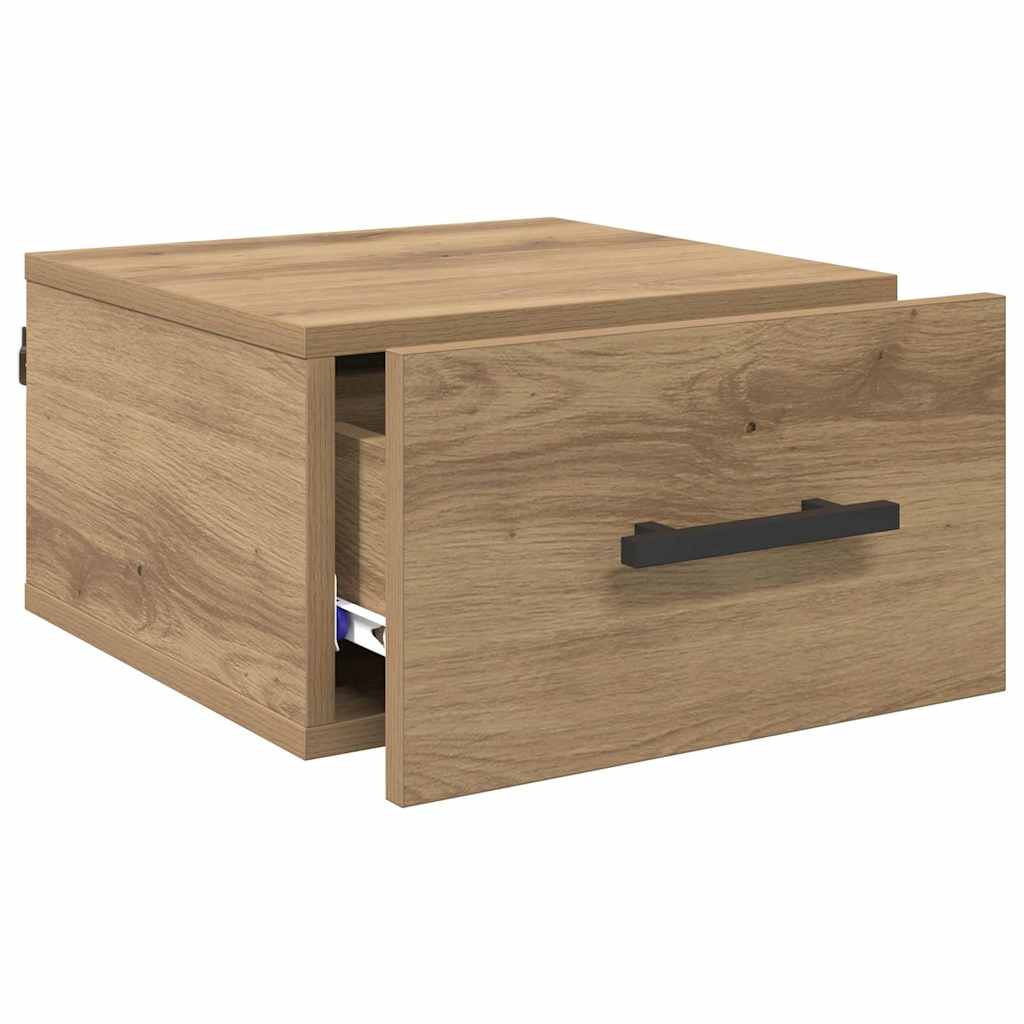 vidaXL Κομοδίνο 35 x 35 x 20 εκ Επεξεργασμένο Ξύλο artisan δρυς