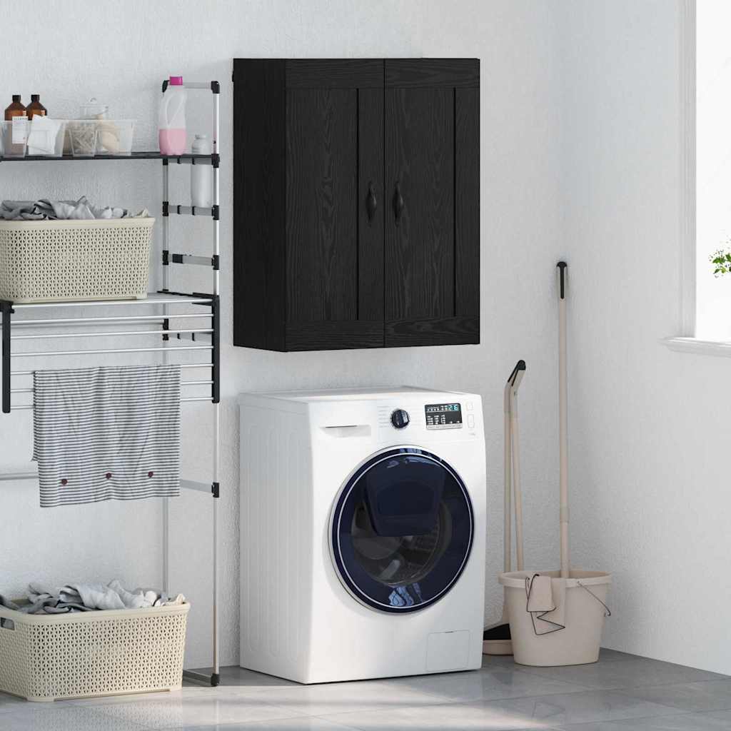 vidaXL Επιτοίχιο ντουλάπι Μαύρη Οξυά 69,5 x 34 x 90 εκ.