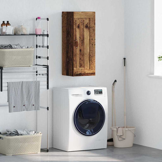 vidaXL Επιτοίχιο ντουλάπι Παλιό Ξύλο 34,5 x 34 x 90 εκ.