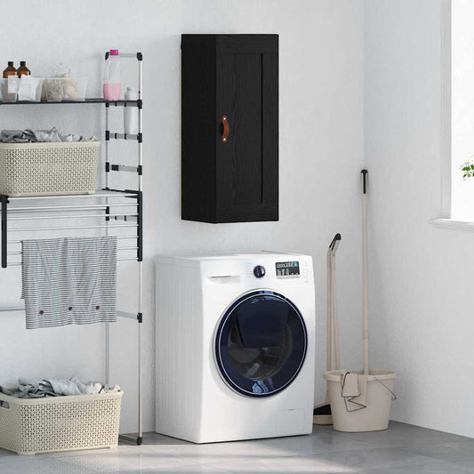 vidaXL Επιτοίχιο ντουλάπι Μαύρη Οξυά 34,5 x 34 x 90 εκ.