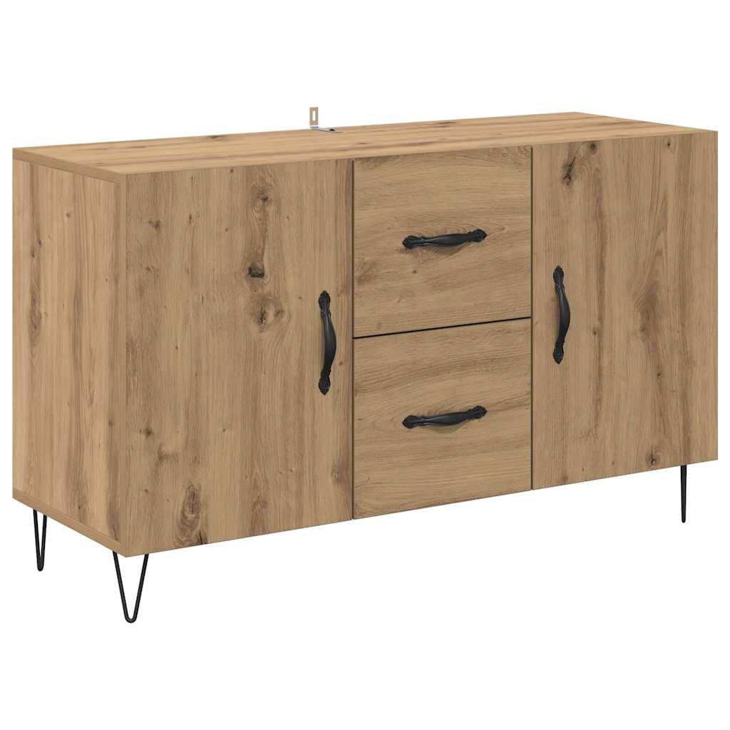 vidaXL Πλαϊνό γραφείο Artisan Oak 100 x 36 x 60 εκ. Επεξεργασμένο ξύλο