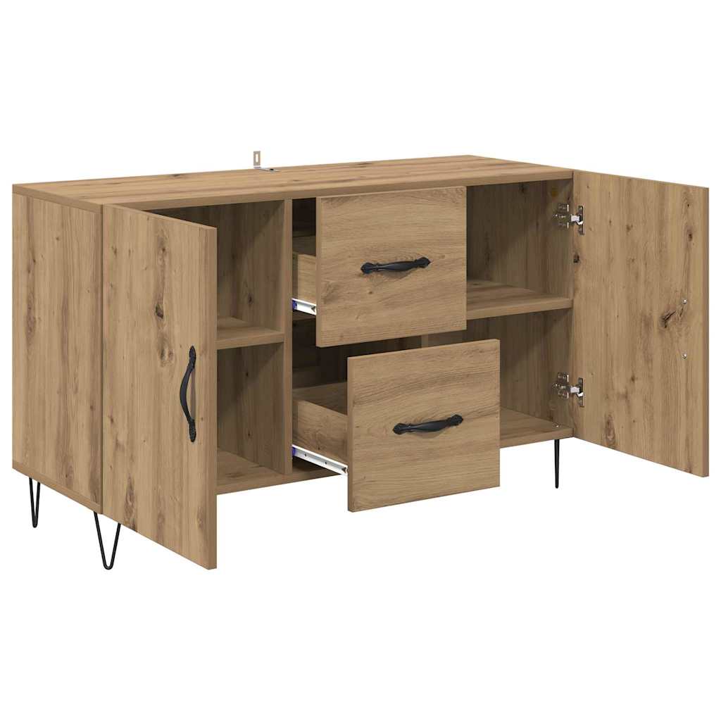 vidaXL Πλαϊνό γραφείο Artisan Oak 100 x 36 x 60 εκ. Επεξεργασμένο ξύλο