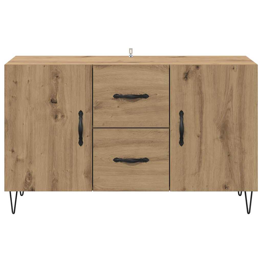 vidaXL Πλαϊνό γραφείο Artisan Oak 100 x 36 x 60 εκ. Επεξεργασμένο ξύλο