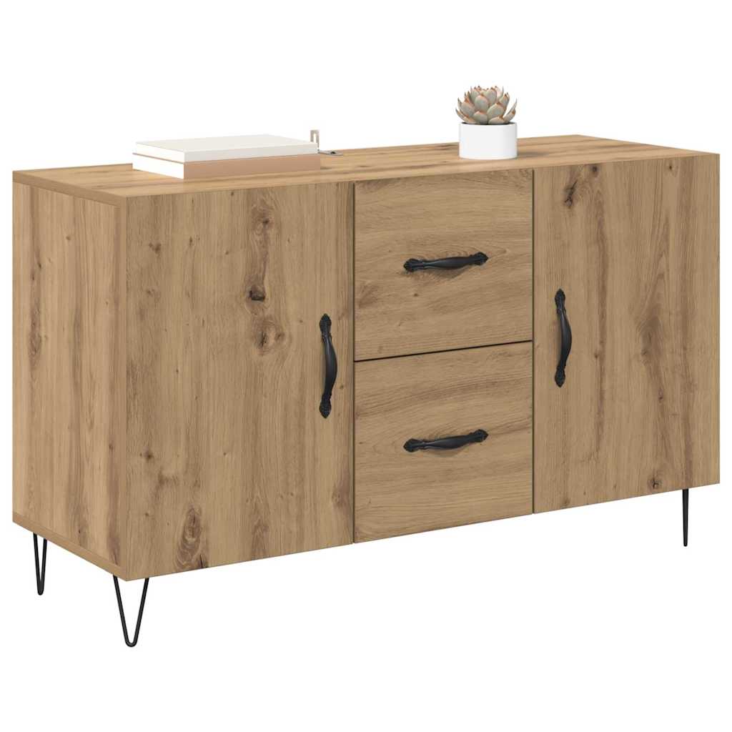 vidaXL Πλαϊνό γραφείο Artisan Oak 100 x 36 x 60 εκ. Επεξεργασμένο ξύλο
