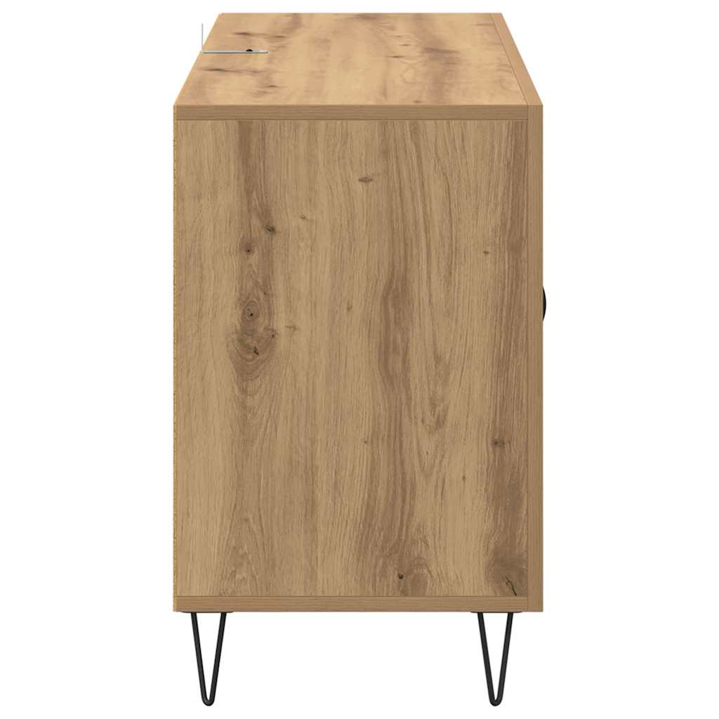 vidaXL Πλαϊνό γραφείο Artisan Oak 100 x 36 x 60 εκ. Επεξεργασμένο ξύλο