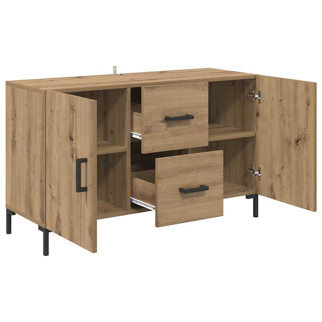 vidaXL Πλαϊνό γραφείο Artisan Oak 100 x 36 x 60 εκ. Επεξεργασμένο ξύλο