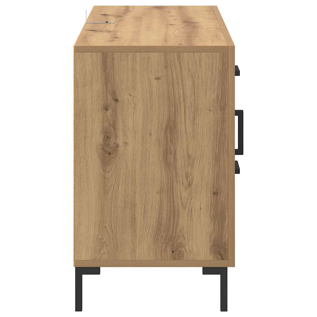 vidaXL Πλαϊνό γραφείο Artisan Oak 100 x 36 x 60 εκ. Επεξεργασμένο ξύλο