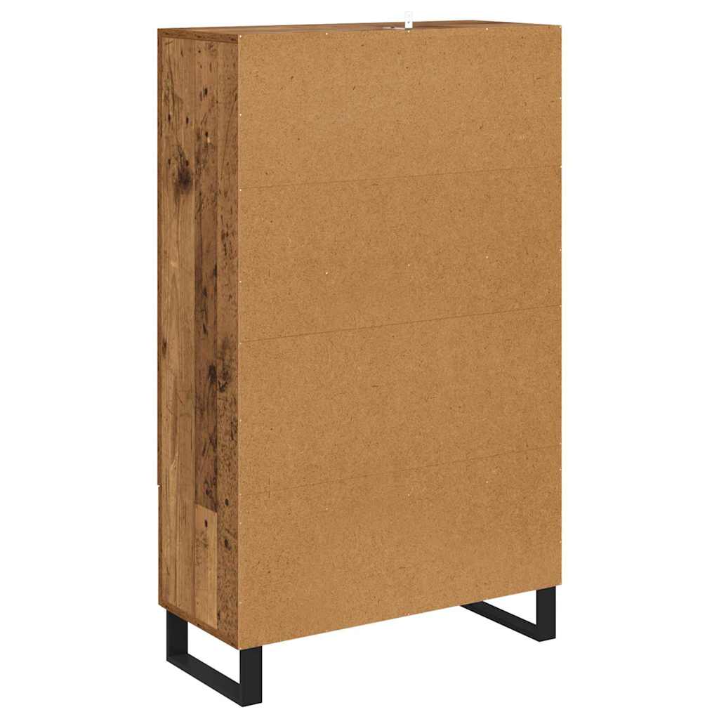 vidaXL Highboard Παλιό Ξύλο 69,5 x 30 x 115 εκ Επεξεργασμένο ξύλο