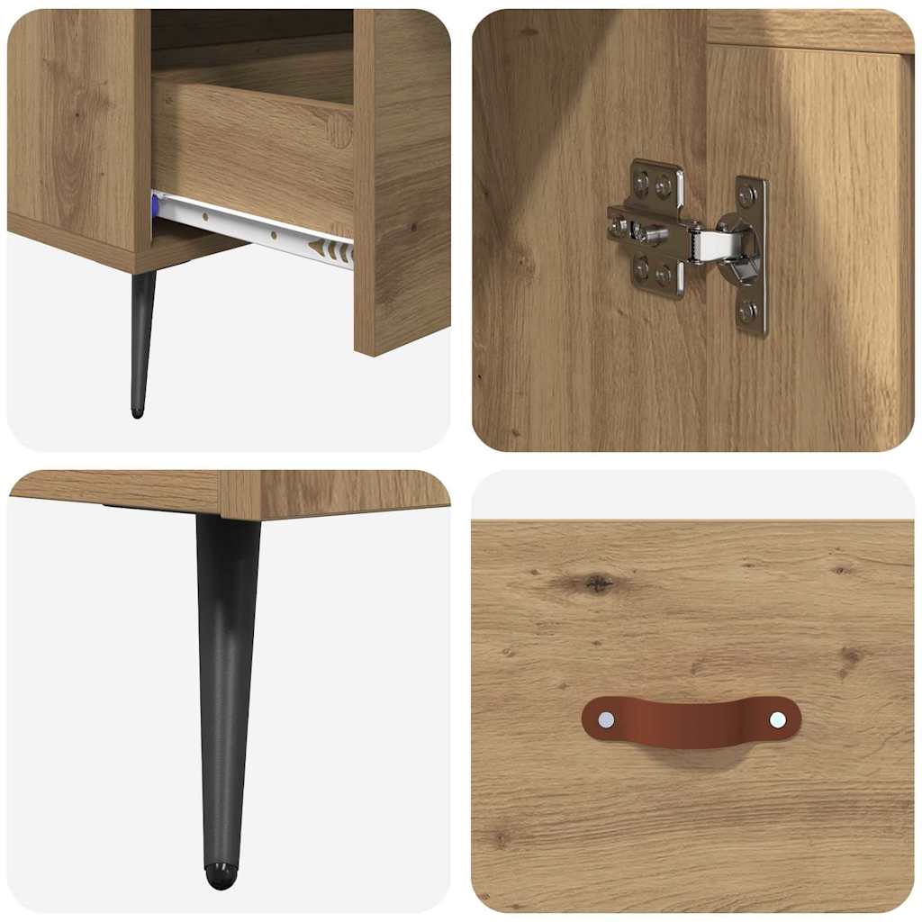 vidaXL Highboard με συρτάρι Artisan Oak 69,5 x 31 x 115 εκ.