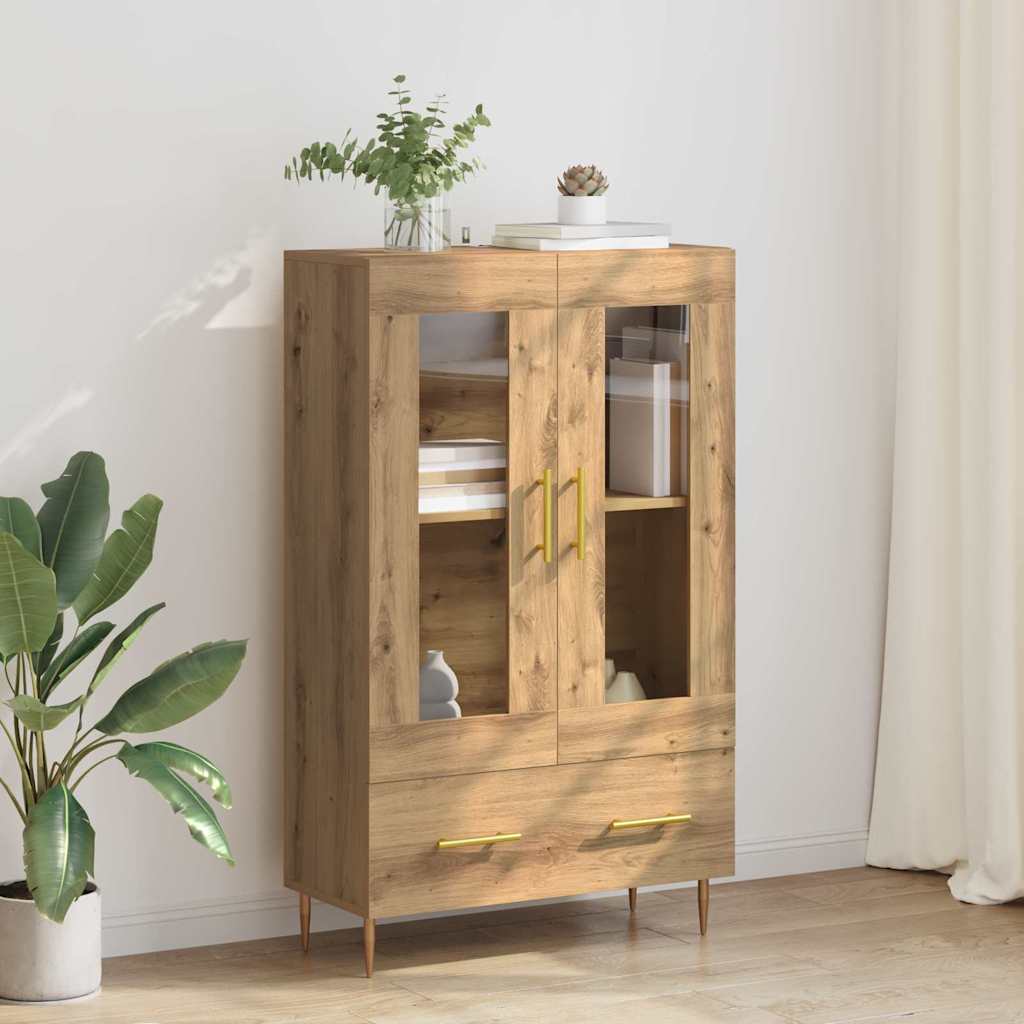 vidaXL Highboard με συρτάρι Artisan Oak 69,5 x 31 x 115 εκ.