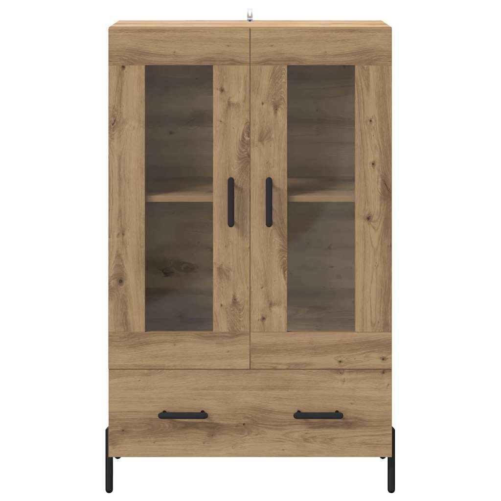 vidaXL Highboard με συρτάρι Corona Artisan Oak 69,5 x 31 x 115 εκ.