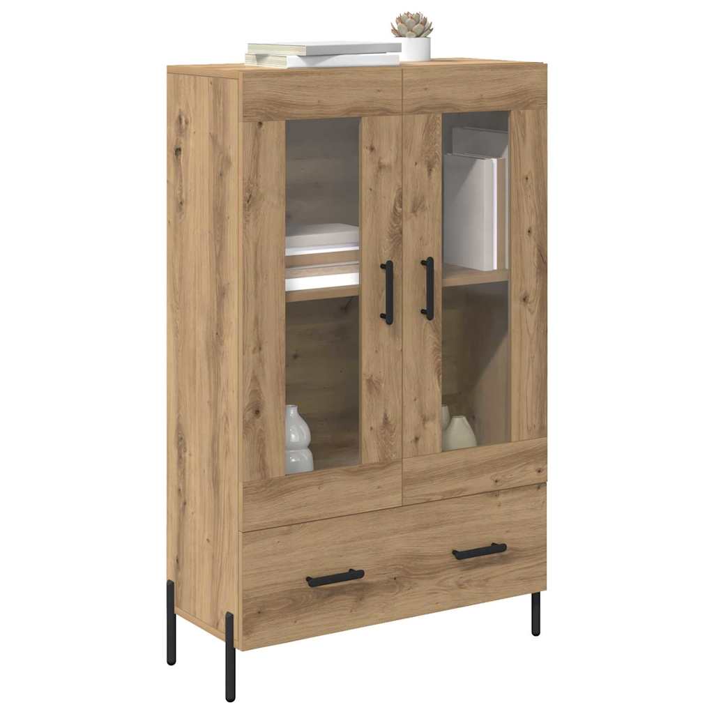 vidaXL Highboard με συρτάρι Corona Artisan Oak 69,5 x 31 x 115 εκ.