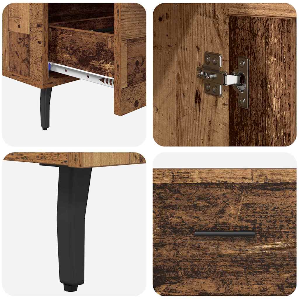 vidaXL Highboard Παλιό Ξύλο 69,5 x 31 x 115 εκ. Επεξεργασμένο ξύλο