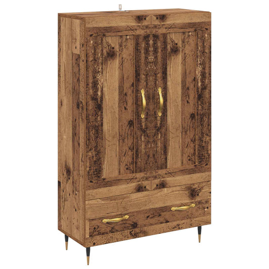 vidaXL Highboard Παλιό Ξύλο 69,5 x 31 x 115 εκ. Επεξεργασμένο ξύλο