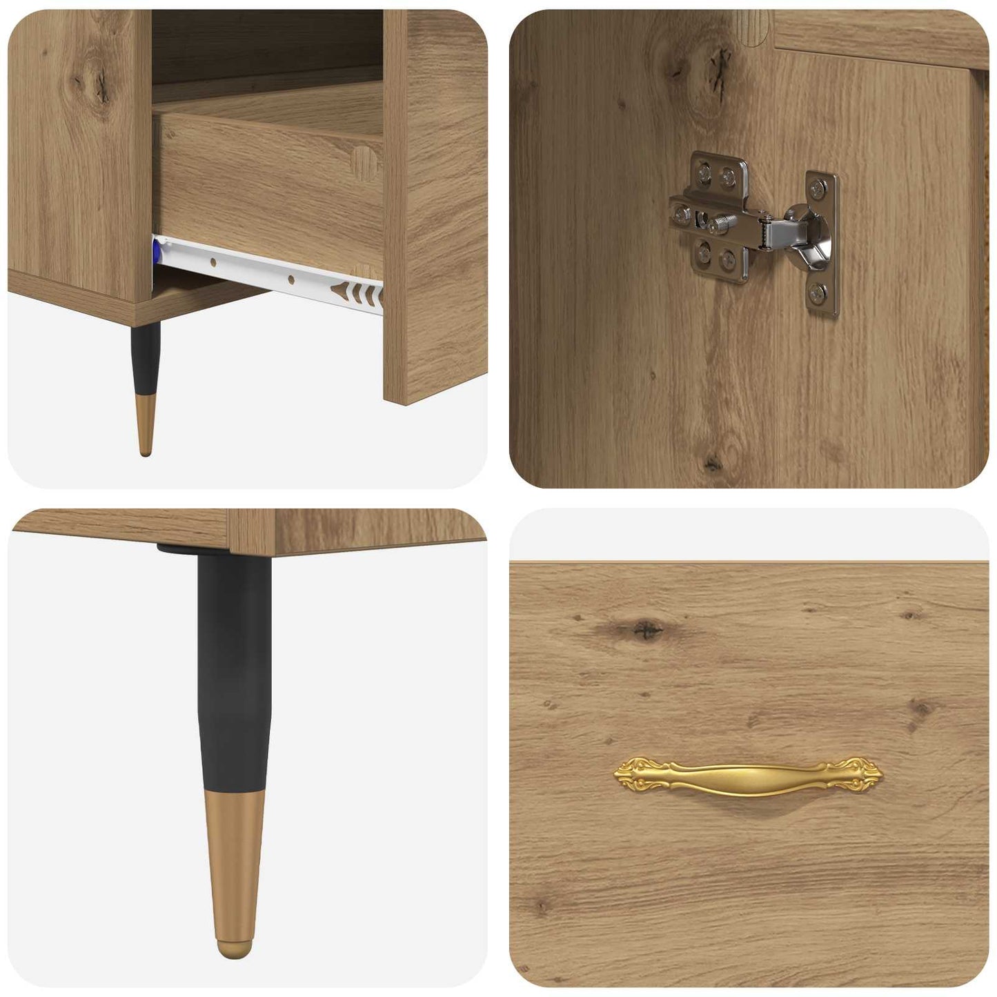 vidaXL Highboard Artisan Oak 69,5 x 31 x 115 εκ. Επεξεργασμένο ξύλο