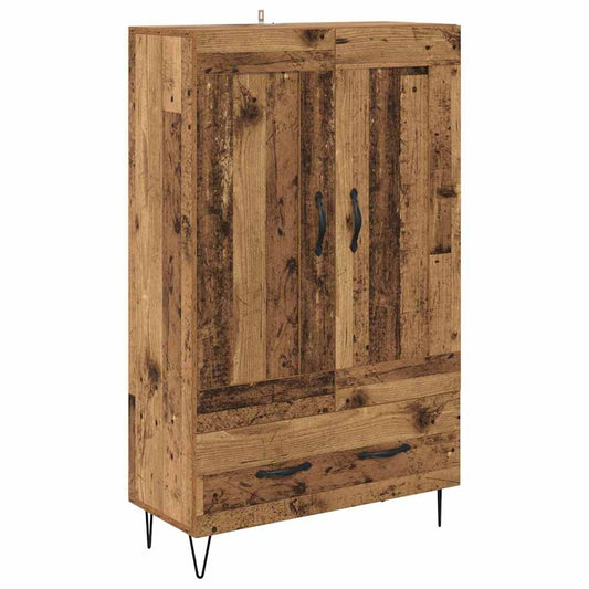 vidaXL Highboard Παλιό Ξύλο 69,5 x 31 x 115 εκ. Επεξεργασμένο ξύλο