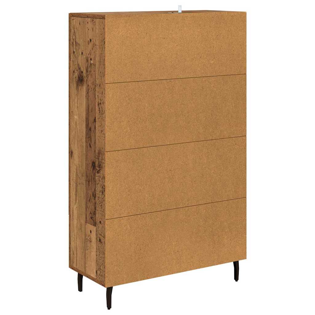 vidaXL Highboard Παλιό Ξύλο 69,5 x 31 x 115 εκ. Επεξεργασμένο ξύλο