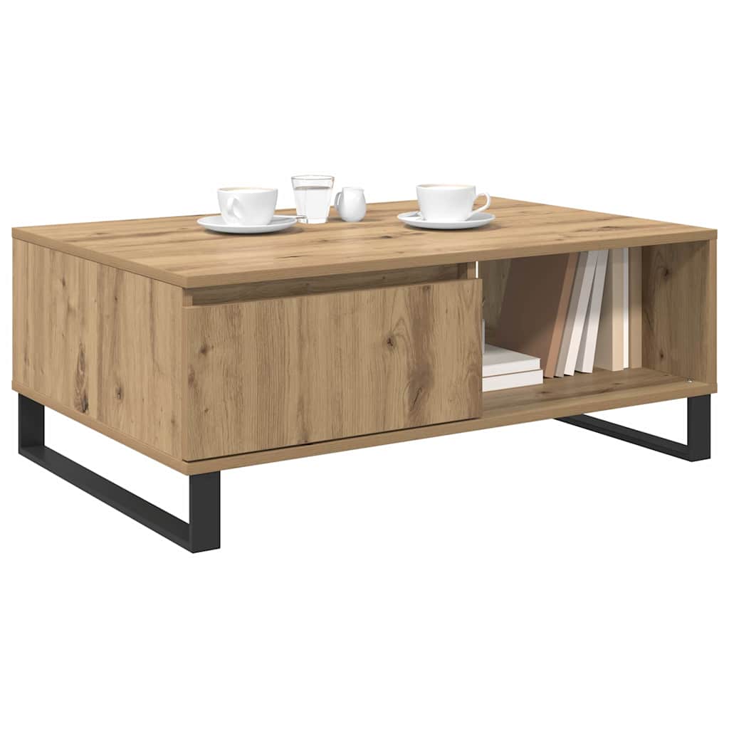 vidaXL Τραπεζάκι σαλονιού Artisan Oak 90 x 60 x 35 cm