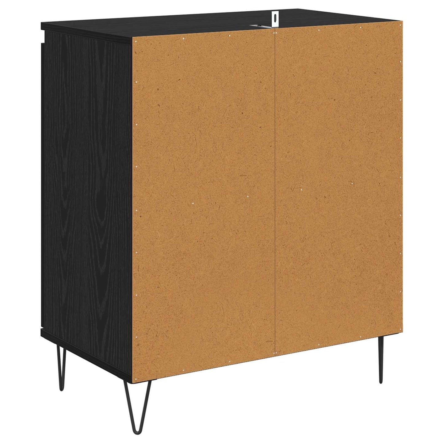 vidaXL Πλαϊνό γραφείο Μαύρη Οξυά 60 x 35 x 70 cm Επεξεργασμένο ξύλο