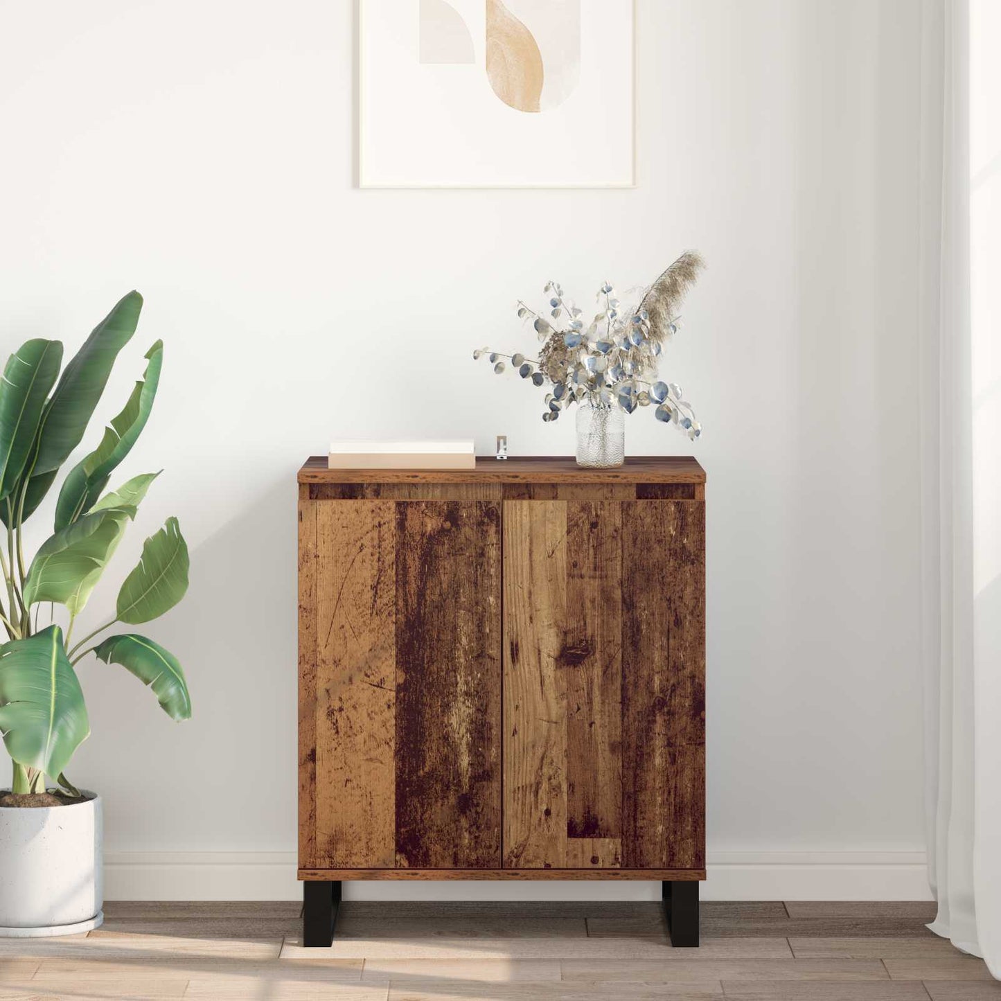 vidaXL Πλαϊνό γραφείο Παλιό Ξύλο 60 x 35 x 70 cm Επεξεργασμένο ξύλο