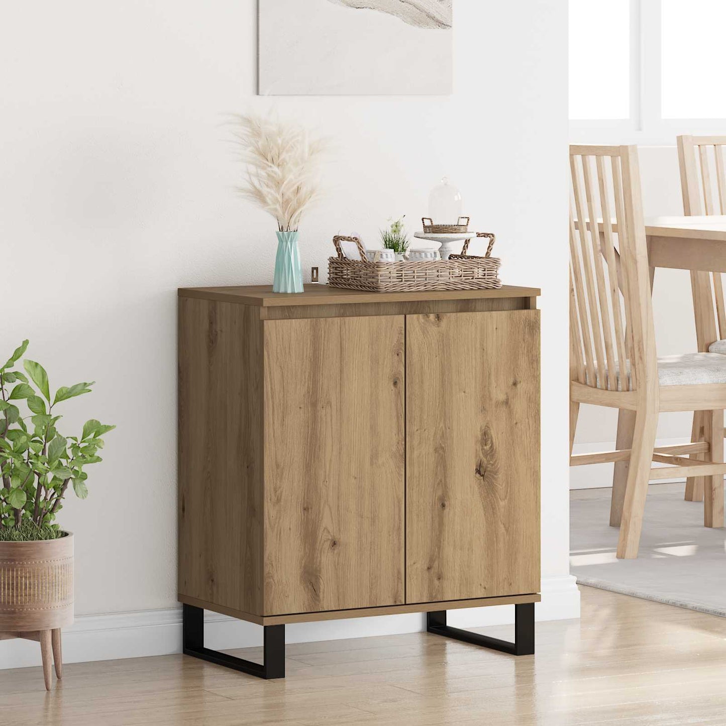 vidaXL Πλαϊνό γραφείο Artisan Oak 60 x 35 x 70 cm Επεξεργασμένο ξύλο