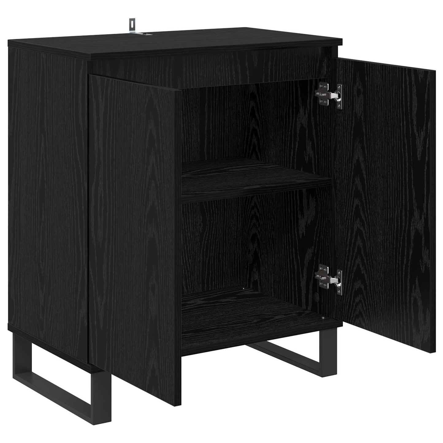 vidaXL Πλαϊνό γραφείο Μαύρη Οξυά 60 x 35 x 70 cm Επεξεργασμένο ξύλο