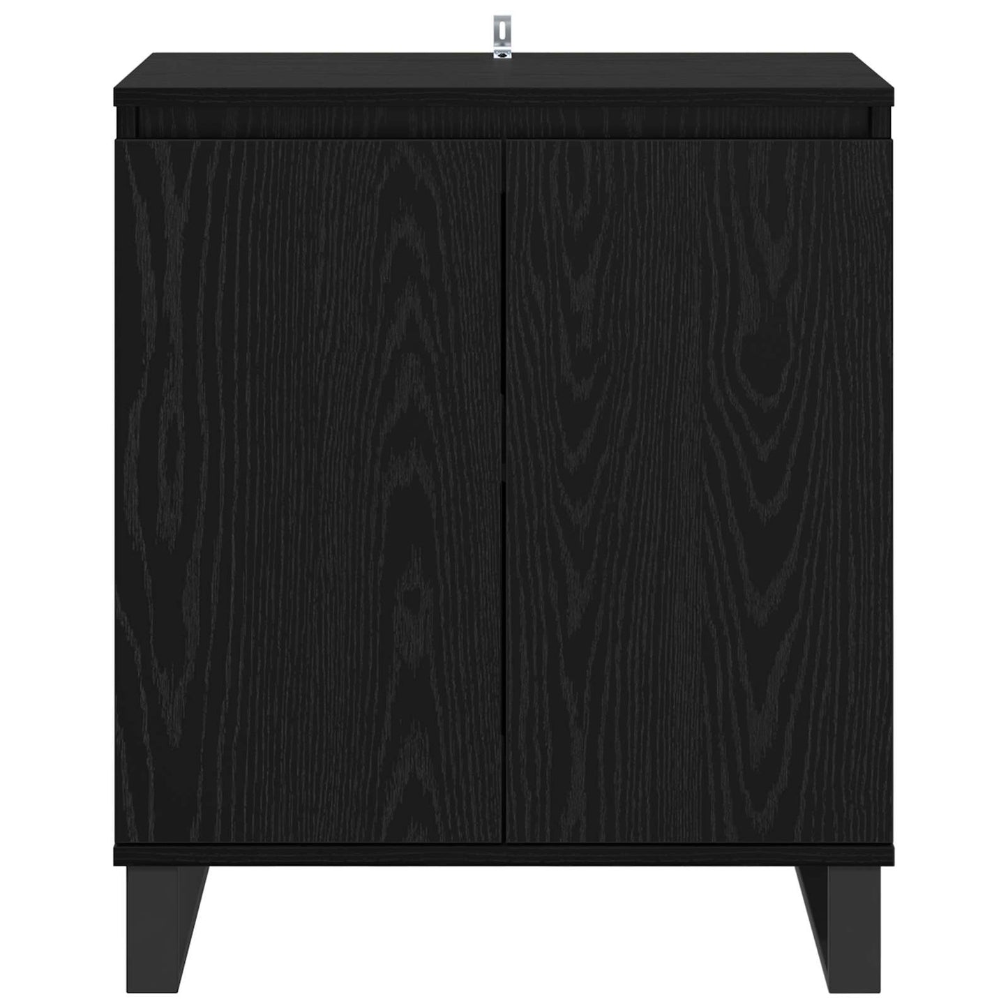 vidaXL Πλαϊνό γραφείο Μαύρη Οξυά 60 x 35 x 70 cm Επεξεργασμένο ξύλο
