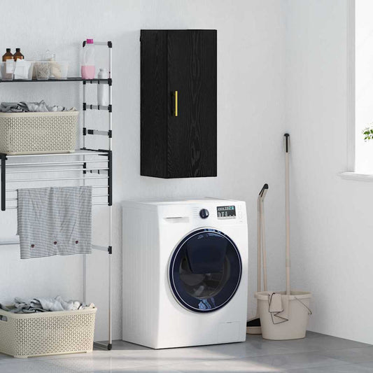 vidaXL Επιτοίχιο ντουλάπι Μαύρη Οξυά 34,5 x 34 x 90 εκ.