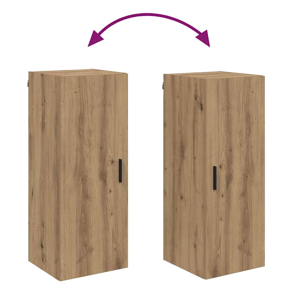 vidaXL Επιτοίχιο ντουλάπι Artisan Oak 34,5 x 34 x 90 εκ.