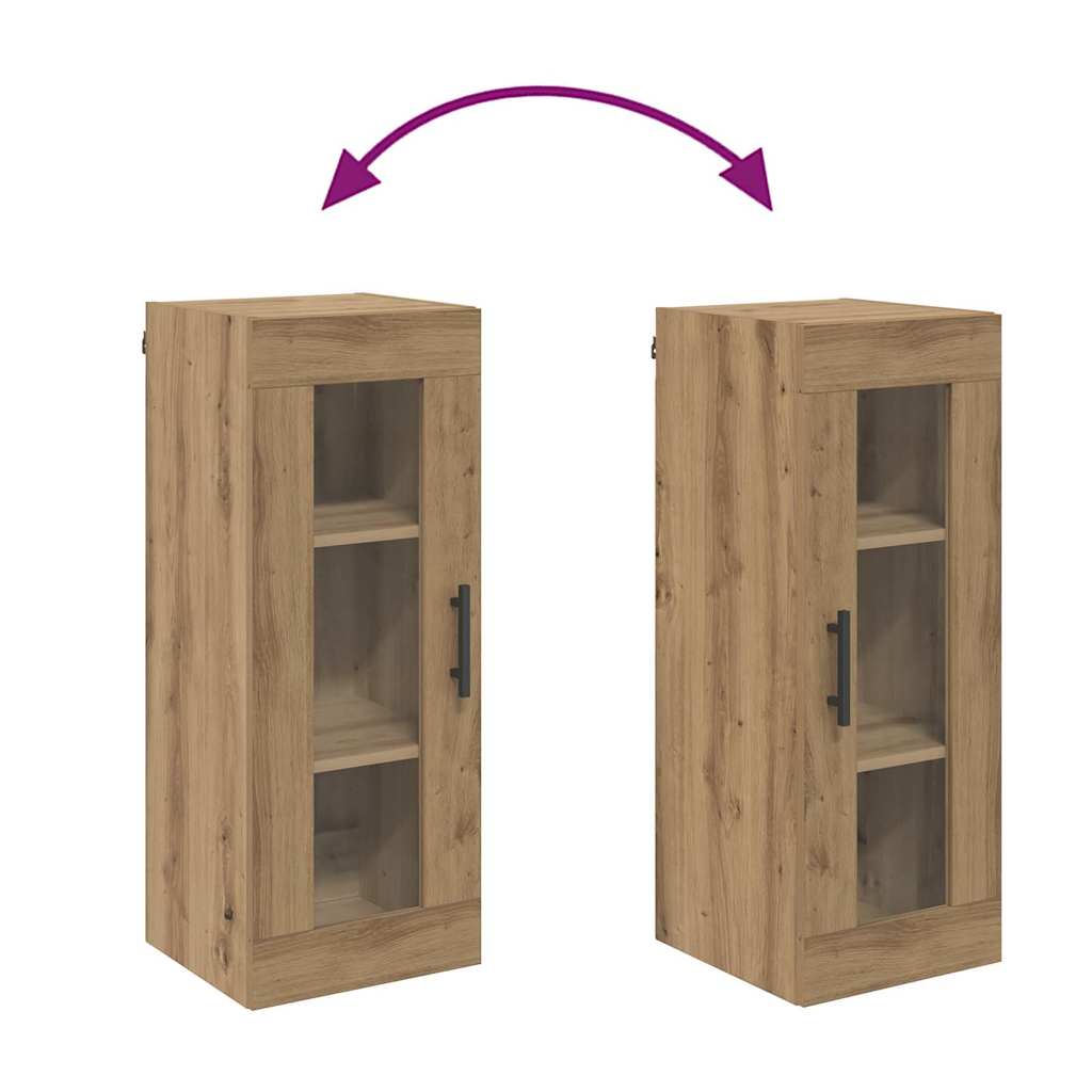 vidaXL Επιτοίχιο ντουλάπι Artisan Oak 34,5 x 34 x 90 εκ.