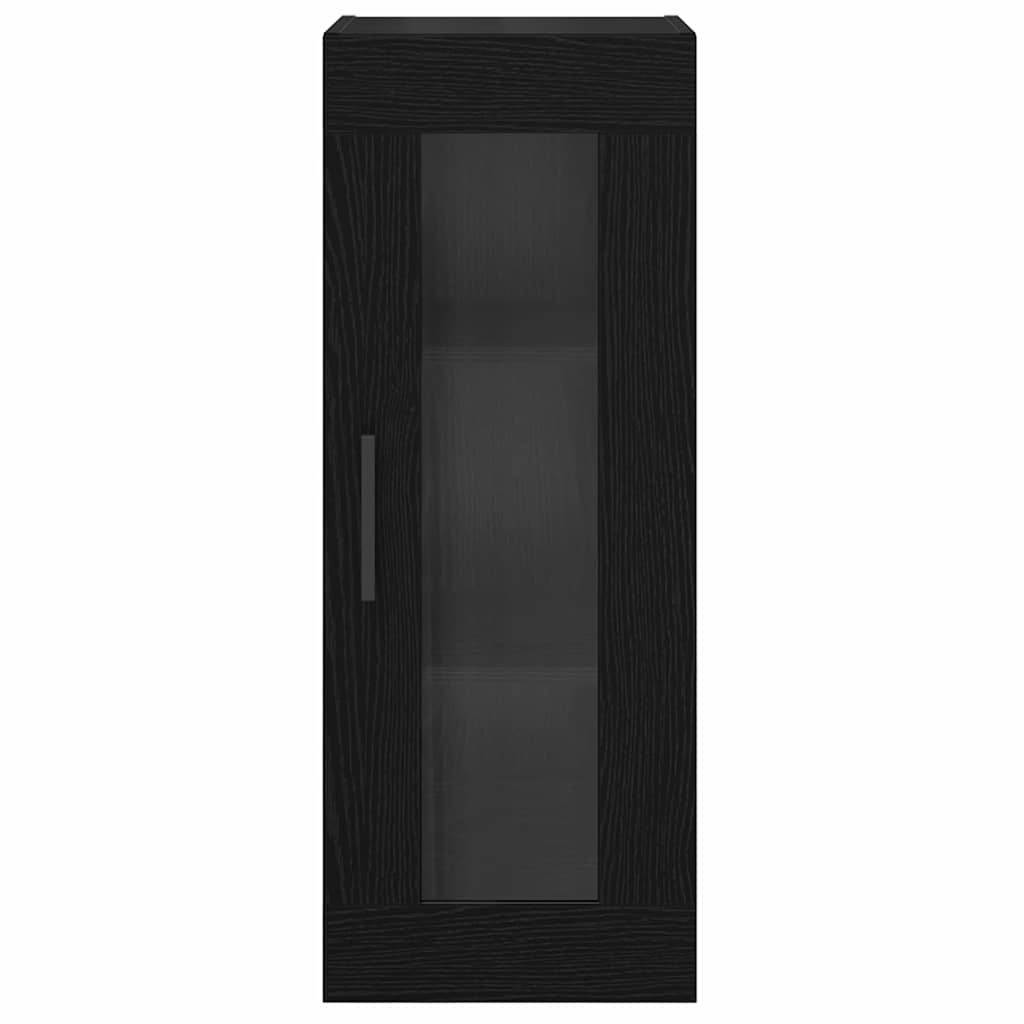 vidaXL Επιτοίχιο ντουλάπι Μαύρη Οξυά 34,5 x 34 x 90 εκ.