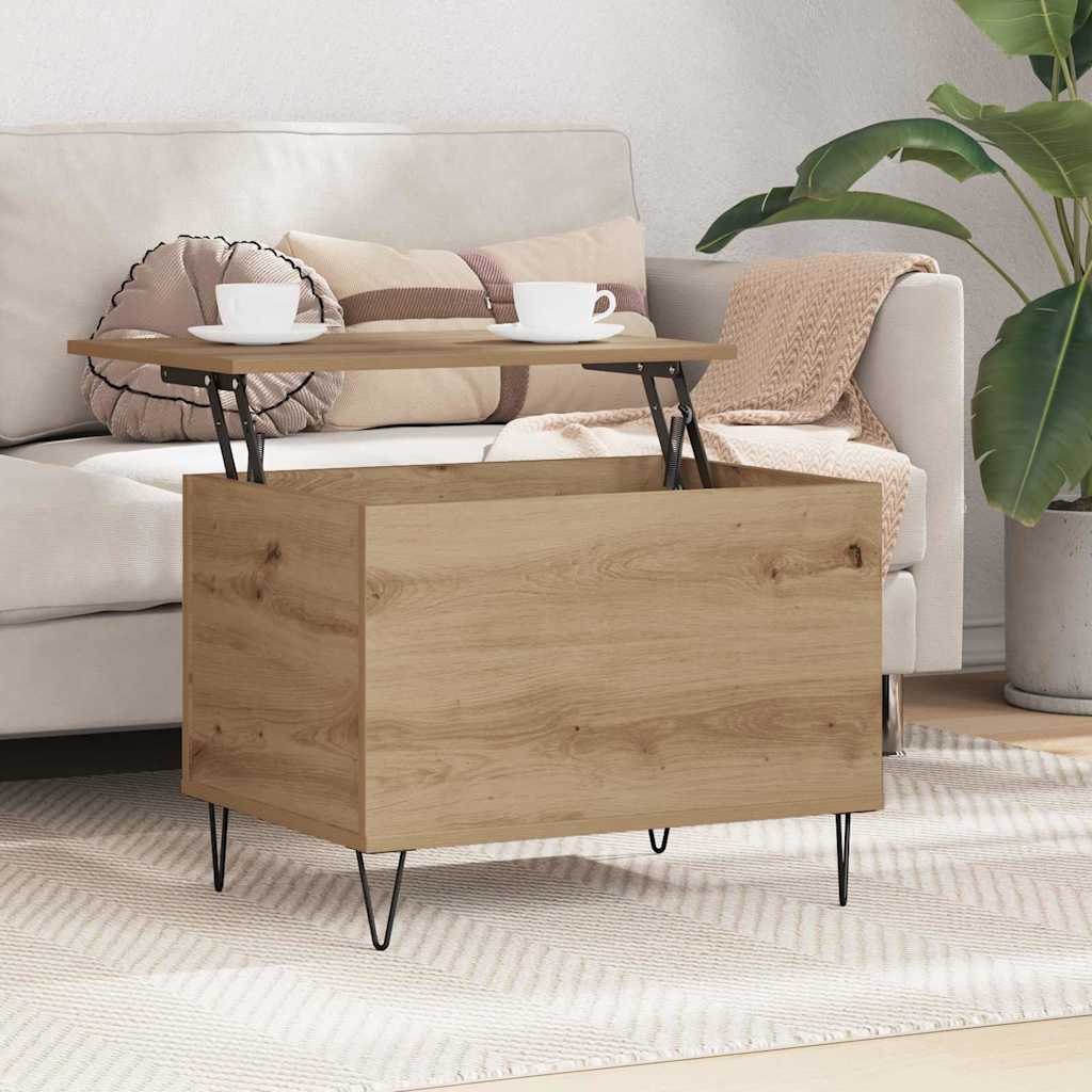vidaXL Τραπεζάκι σαλονιού Artisan Oak 60 x 44,5 x 45 εκ