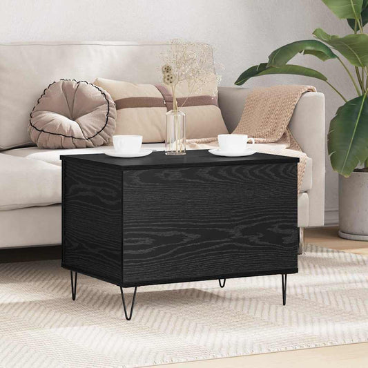 vidaXL Τραπεζάκι σαλονιού Μαύρη Οξυά 60 x 44,5 x 45 εκ